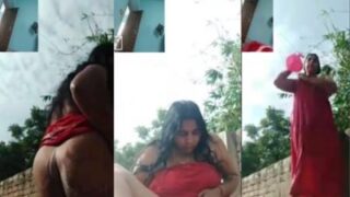 Bhabhi Mandi Di Luar Sambil Telanjang, Main Video Call Sex Bikin Makin Greget.