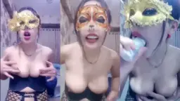 Felicia Pamer Toket Sambil Desah, Bling2 Bikin Makin Erotis.