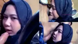 Jilbab Imut Ngemutin Kontol Adek, Bibir Mungilnya Ngeces Kena Batang Keras.
